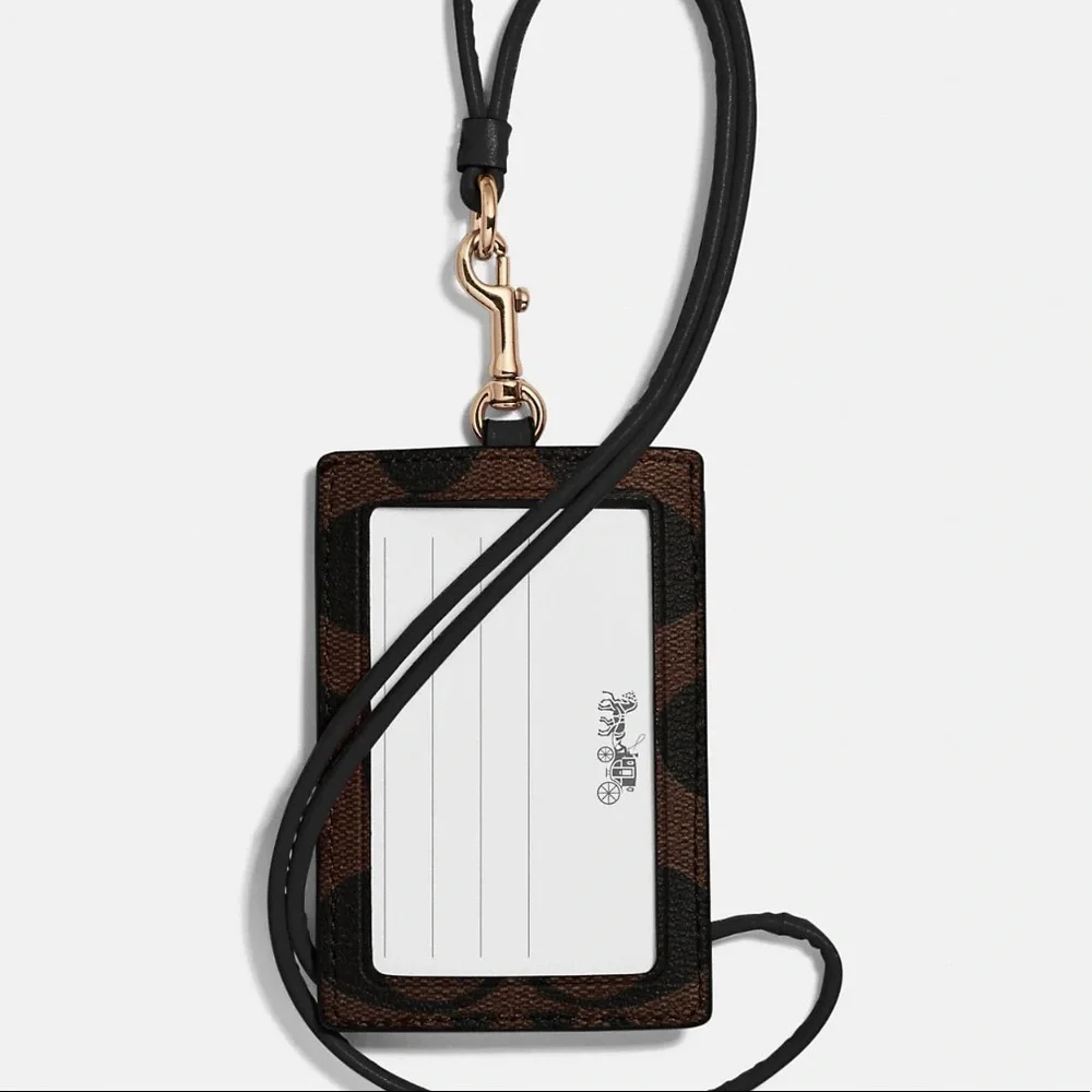 COACH Id Lanyard In Signature Canvas - Picture 2 of 2